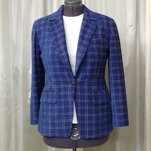 Blue Plaid Women's Blazer